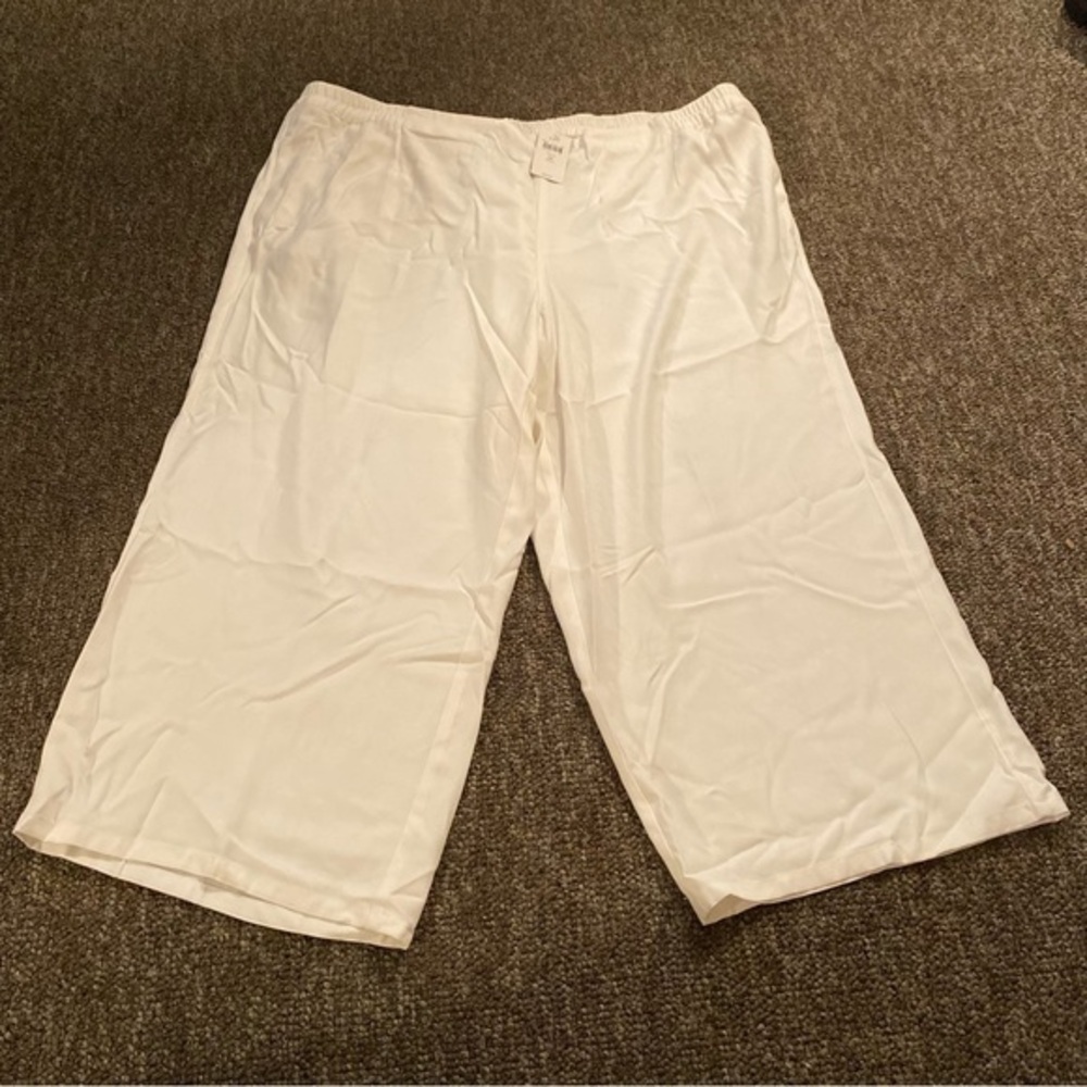 J Jill‎ Pants Women’s Size 3X White Stretch Pockets Slip On Dress Causal New
